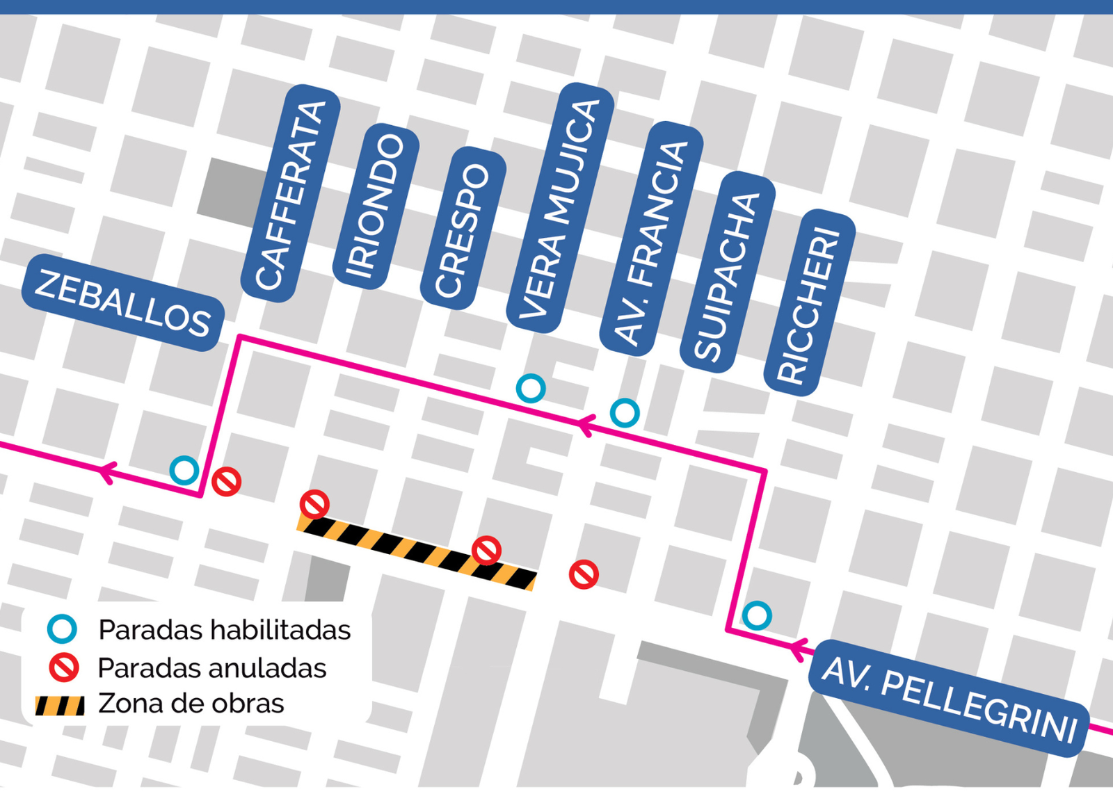 Plan de Calles: por obras habrá cortes de tránsito en avenida Pellegrini entre Francia y Cafferata